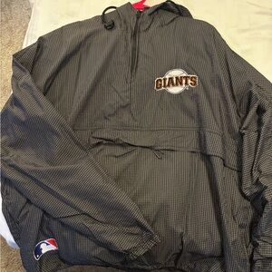 Giants Gray Windbreaker Jacket